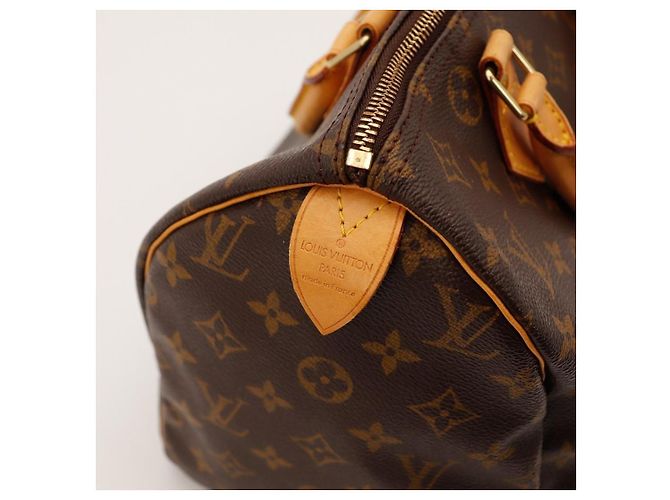 Borsa Louis Vuitton Speedy 30 Monogram Canvas Marrone Monogramma - vista 10