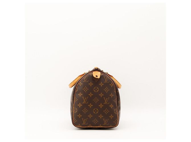 Borsa Louis Vuitton Speedy 30 Monogram Canvas Marrone Monogramma - vista 3