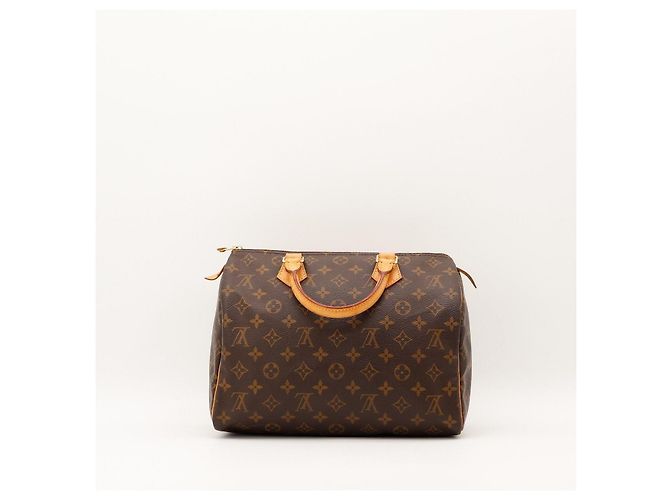 Borsa Louis Vuitton Speedy 30 Monogram Canvas Marrone Monogramma - vista 4