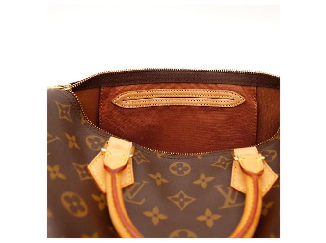 Borsa Louis Vuitton Speedy 30 Monogram Canvas Marrone Monogramma - vista 7