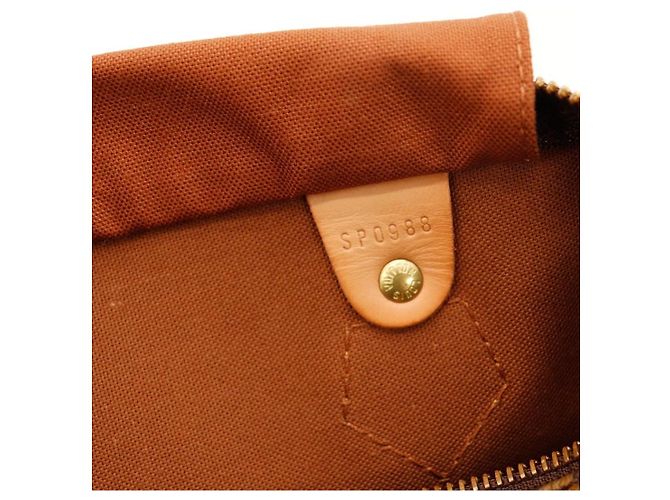 Borsa Louis Vuitton Speedy 30 Monogram Canvas Marrone Monogramma - vista 8