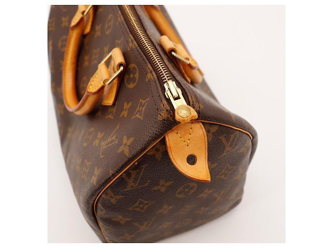 Borsa Louis Vuitton Speedy 30 Monogram Canvas Marrone Monogramma - vista 9