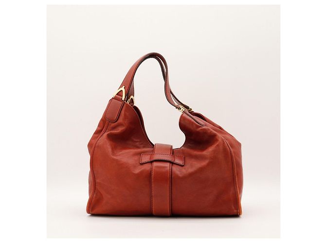 Borsa Hobo Gucci in pelle rossa Rosso - vista 3