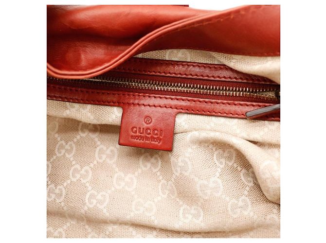 Borsa Hobo Gucci in pelle rossa Rosso - vista 8