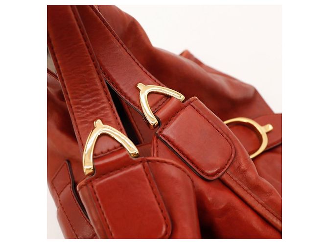 Borsa Hobo Gucci in pelle rossa Rosso - vista 9