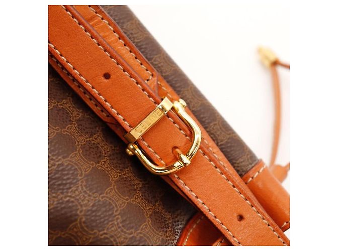 Céline Celine Vintage Monogram Bucket Bag Braun - Ansicht 10