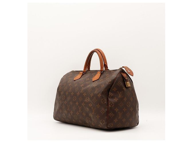 Borsa Louis Vuitton Speedy 30 Monogram Canvas Marrone Monogramma - vista 2