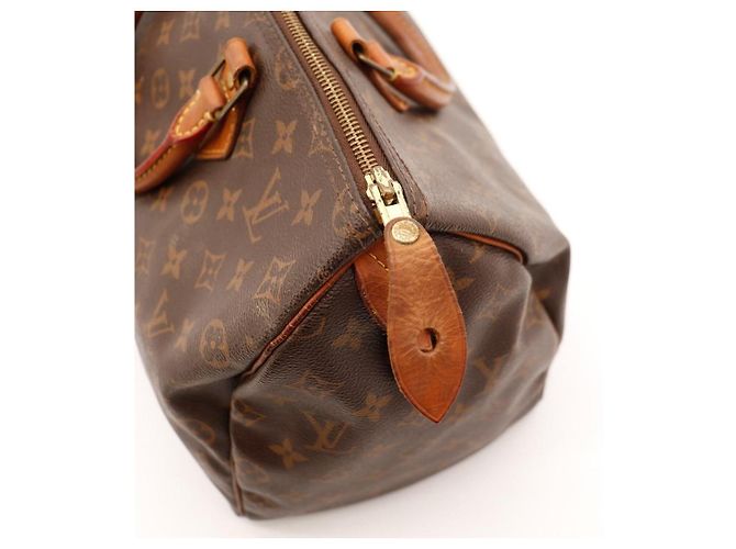 Borsa Louis Vuitton Speedy 30 Monogram Canvas Marrone Monogramma - vista 9