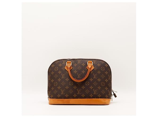 Borsa Louis Vuitton Monogram Alma PM Marrone Monogramma - vista 3