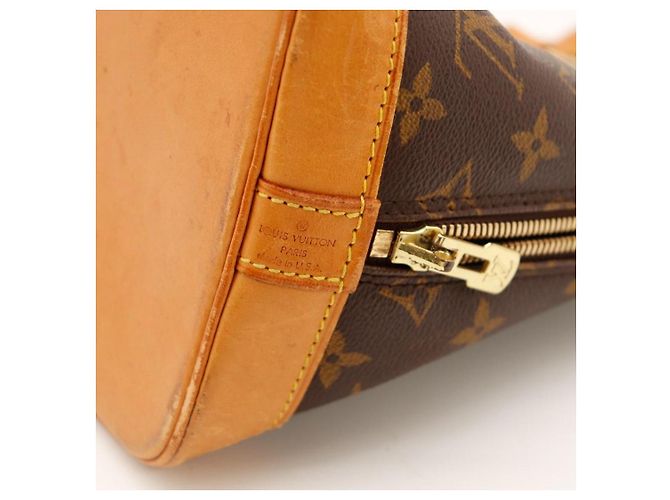 Borsa Louis Vuitton Monogram Alma PM Marrone Monogramma - vista 9