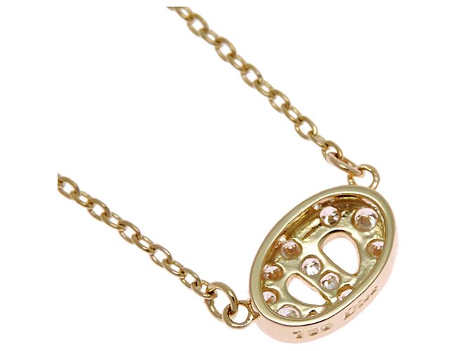 Christian Dior 750YG Logo Diamond Halskette für Damen - Ansicht 3