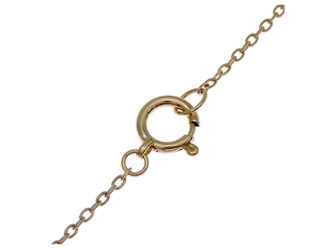 Christian Dior 750YG Logo Diamond Halskette für Damen - Ansicht 4