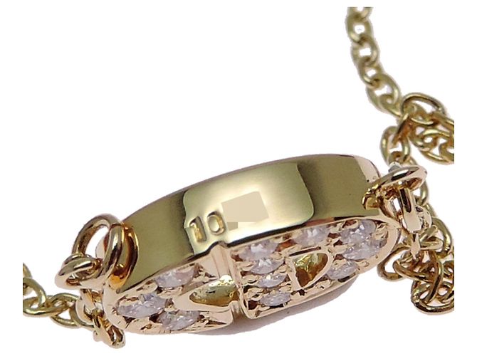 Christian Dior 750YG Logo Diamond Halskette für Damen - Ansicht 6