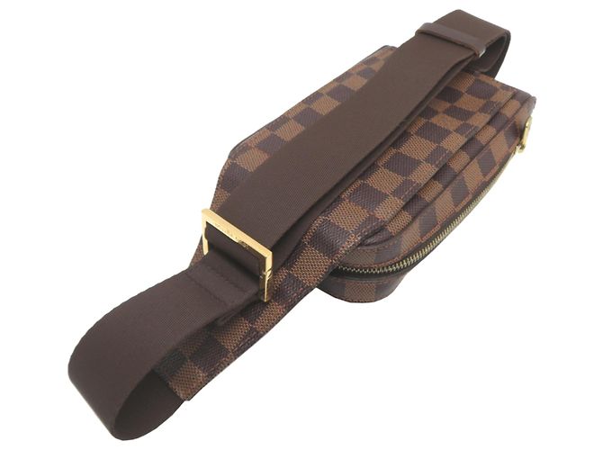 Borsa a tracolla Louis Vuitton Geronimos da uomo Marrone - vista 4