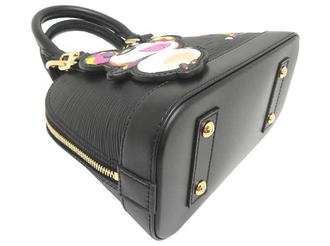 Borsa Louis Vuitton Alma BB Collaborazione Takashi Murakami Nero - vista 3
