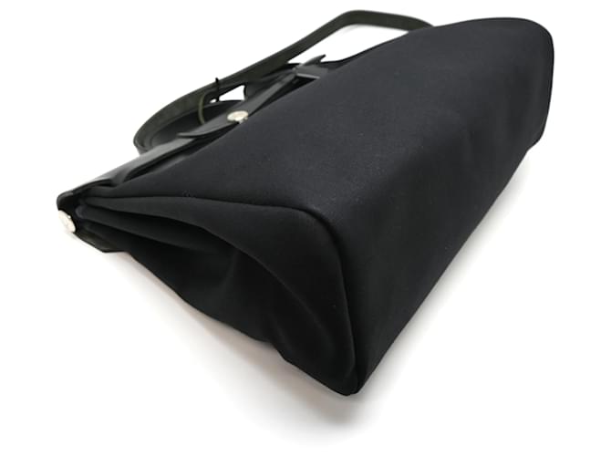 Hermès Borsa a tracolla Hermes Herbag MM Nero - vista 3