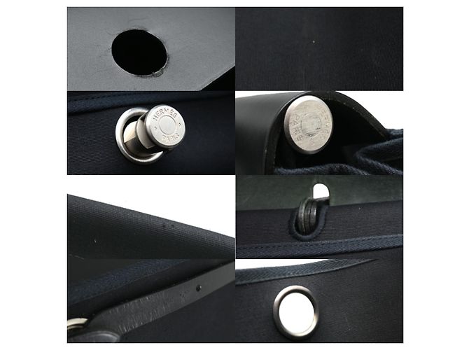 Hermès Borsa a tracolla Hermes Herbag MM Nero - vista 7