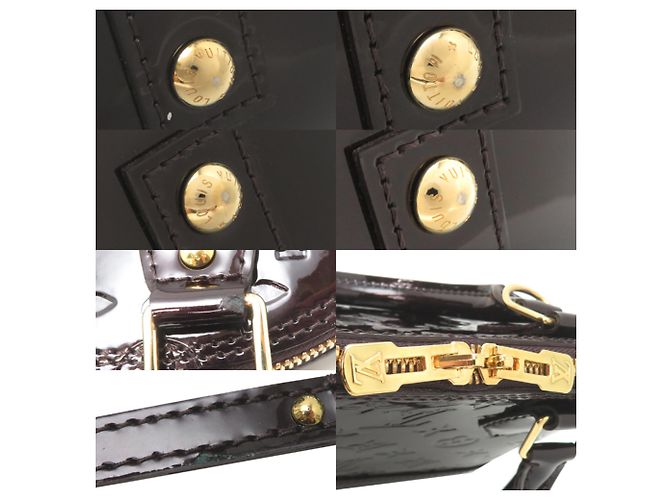 Borsa Louis Vuitton Alma BB Bordò Porpora - vista 10