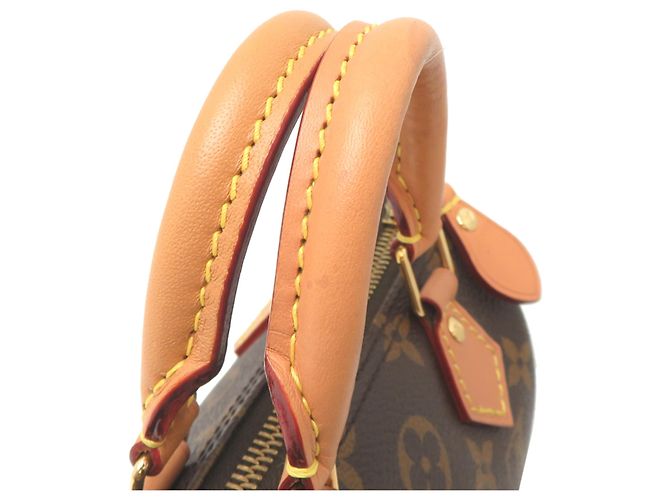 Borsa a tracolla Louis Vuitton Nano Speedy Marrone - vista 5