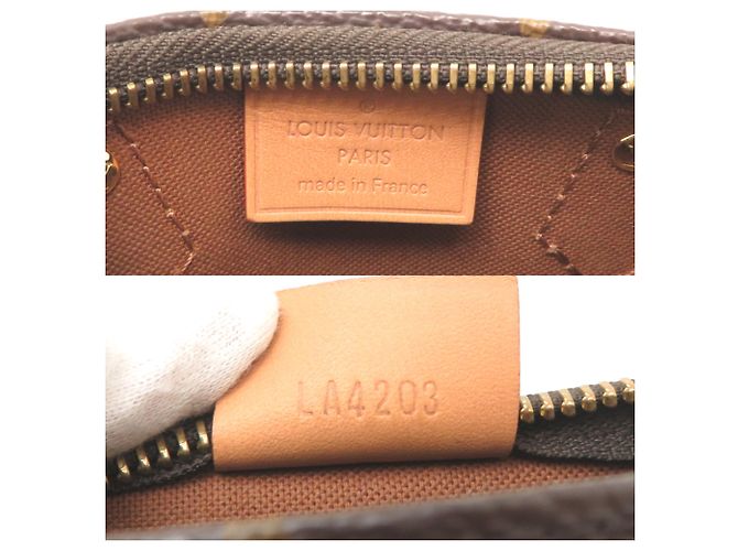 Borsa a tracolla Louis Vuitton Nano Speedy Marrone - vista 7