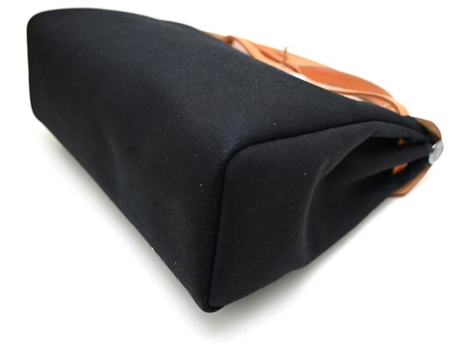 Hermès Hermes Herbag PM Handtasche Schwarz Beige - Ansicht 3
