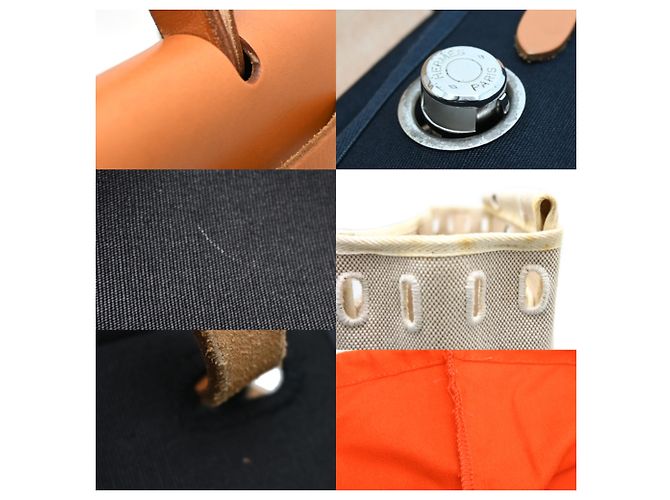 Hermès Hermes Herbag PM Handtasche Schwarz Beige - Ansicht 7