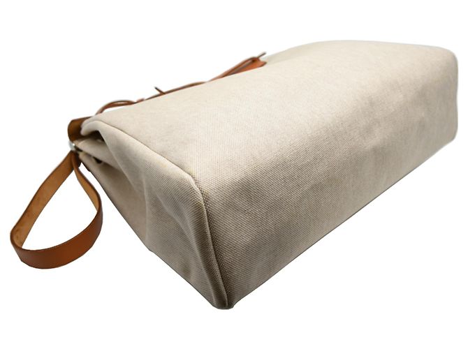 Hermès Herbag MM Borsa a tracolla 2-Way Crudo - vista 3