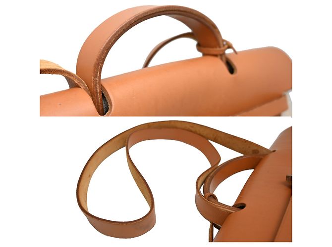 Hermès Herbag MM Borsa a tracolla 2-Way Crudo - vista 5