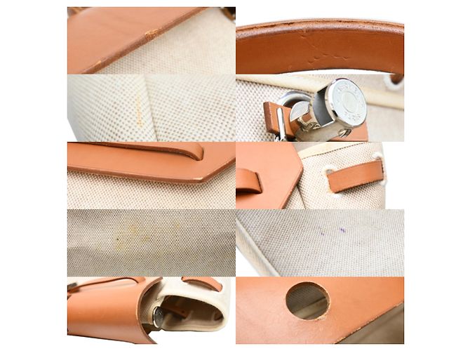Hermès Herbag MM Borsa a tracolla 2-Way Crudo - vista 7