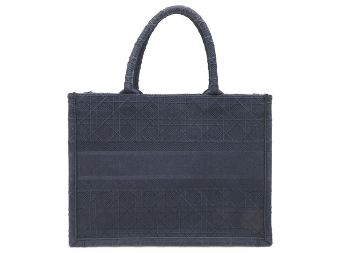 Christian Dior Kanner Book Tote Medium Blu navy - vista 2