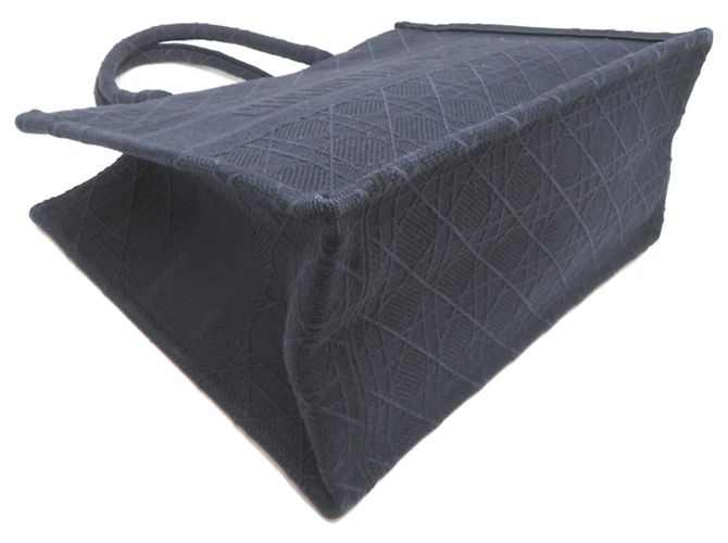 Christian Dior Kanner Book Tote Medium Blu navy - vista 3