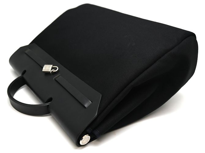 Hermès Borsa Hermes Herbag MM 1999 Black Nero - vista 4