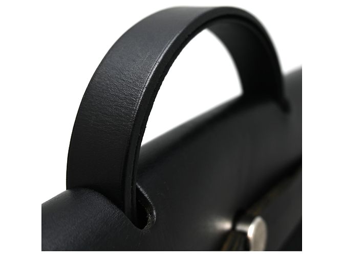 Hermès Borsa Hermes Herbag MM 1999 Black Nero - vista 5