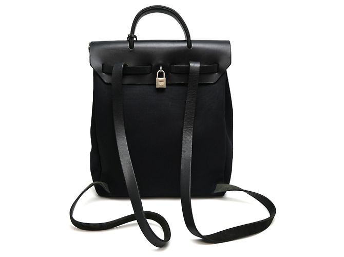 Hermès Bolso de hombro Hermes Herbag Ad PM Negro - vista 2