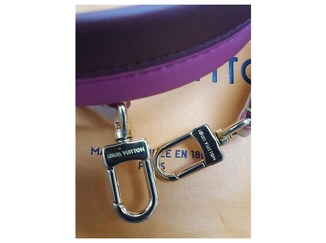 Louis Vuitton Schultergurt Cluny MM Leder Fuchsia Braun Pink - Ansicht 2