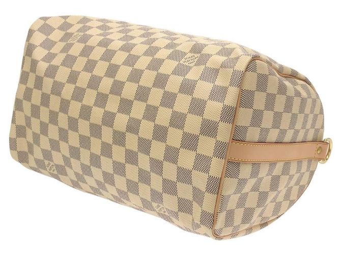 Borsa Boston Louis Vuitton Damier Azur Speedy Bandoulière Blu - vista 2