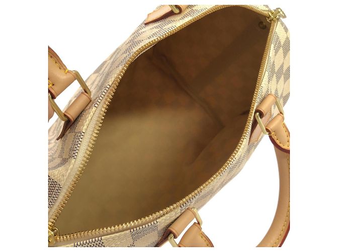 Borsa Boston Louis Vuitton Damier Azur Speedy Bandoulière Blu - vista 8