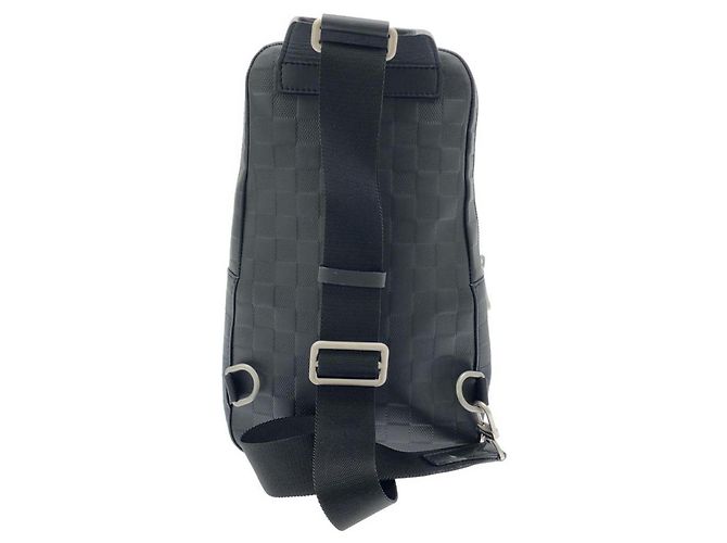 Borsa a tracolla Louis Vuitton Damier Infini Avenue Nero Damier ebene - vista 2