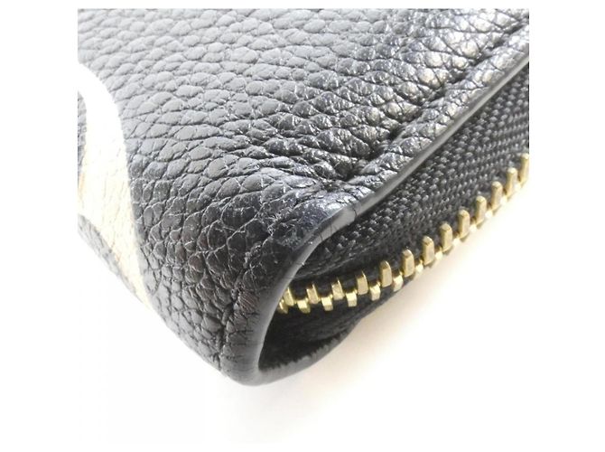 Cartera Zippy Louis Vuitton Bicolor Monogram Empreinte Negro Multicolor Beige Monograma - vista 3