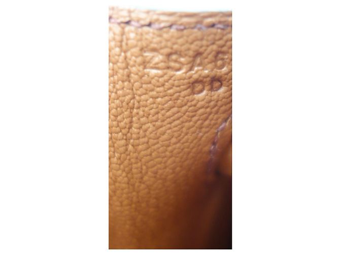 Hermès Birkin 25 Pelle di Struzzo Cognac Marrone - vista 15