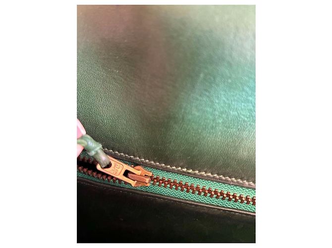 borsa Hermès Constance in pelle di alligatore verde - vista 10