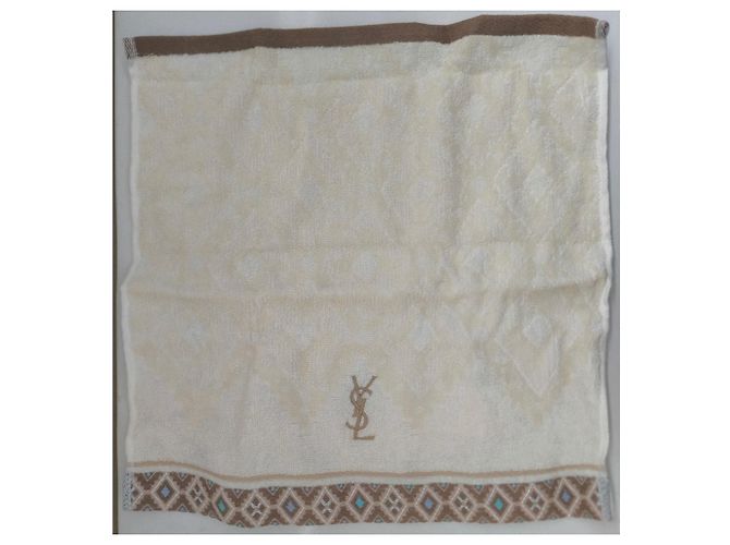 Yves Saint Laurent towel set Brown Blue Beige - view 8