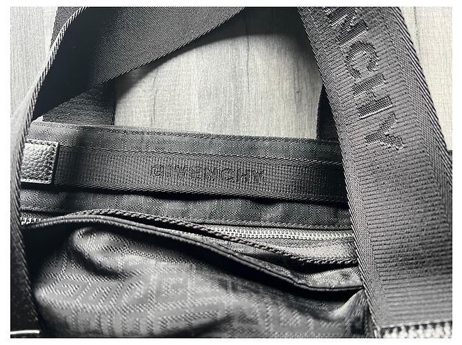 Givenchy black canvas diaper bag with changing mat - view 6