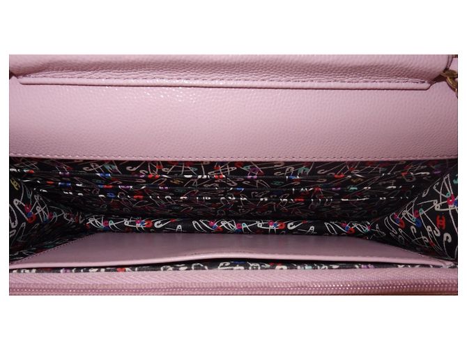Chanel Wallet on Chain rosa cuero caviar - vista 10