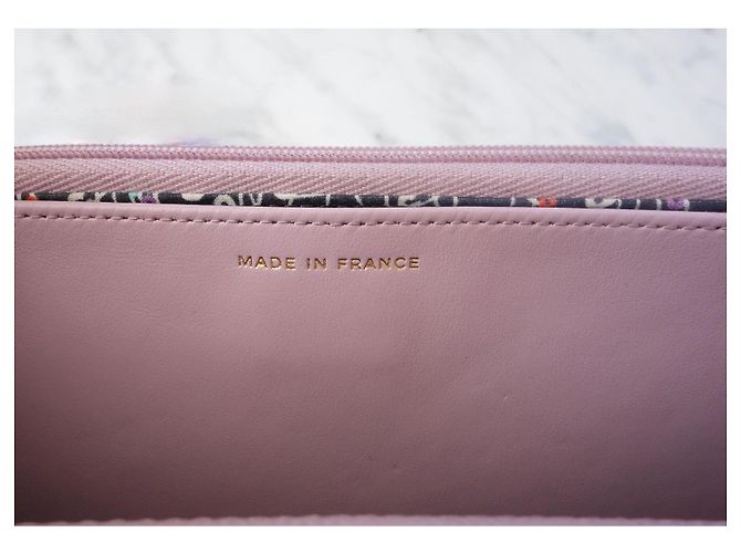 Chanel Wallet on Chain rosa cuero caviar - vista 9