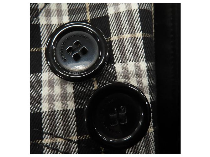 Burberry Blue Label Gabardina con forro de algodón y lana Negro - vista 11