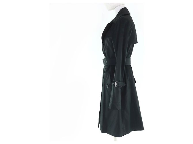Burberry Blue Label Gabardina con forro de algodón y lana Negro - vista 2