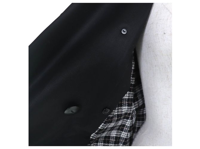 Burberry Blue Label Gabardina con forro de algodón y lana Negro - vista 5