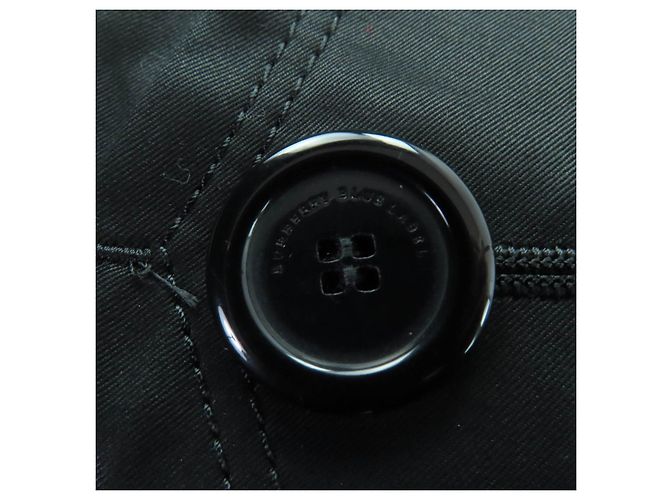 Burberry Blue Label Gabardina con forro de algodón y lana Negro - vista 6