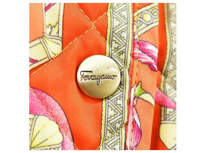 Chaqueta acolchada Salvatore Ferragamo Multicolor Naranja - vista 11